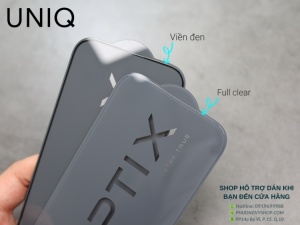 Dán cường lực iPhone 14 Pro 6.1" - UniQ Full Clear (không viền đen)